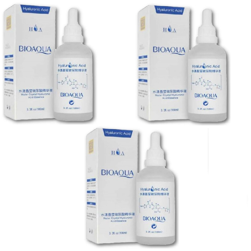 SERUM ÁCIDO HIALURÓNICO BIOAQUA 100 ML 03 UNIDADES