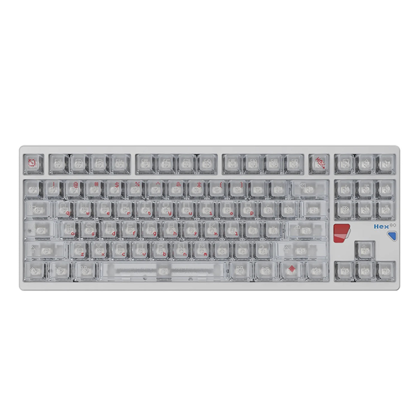 Qwertykeys QK&ATK HEX80 8K HE Wired Magnetic Custom Keyboard (Spray-coated Spark)