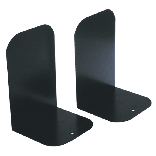 Esselte Elements Bookends Metal Book Holder Ends Black