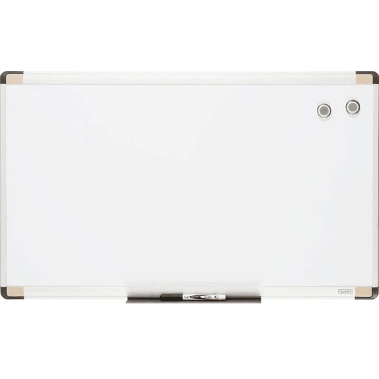 Quartet Euro Whiteboard Magnetic 760x460mm Pen Tray Marker Magnets White Board