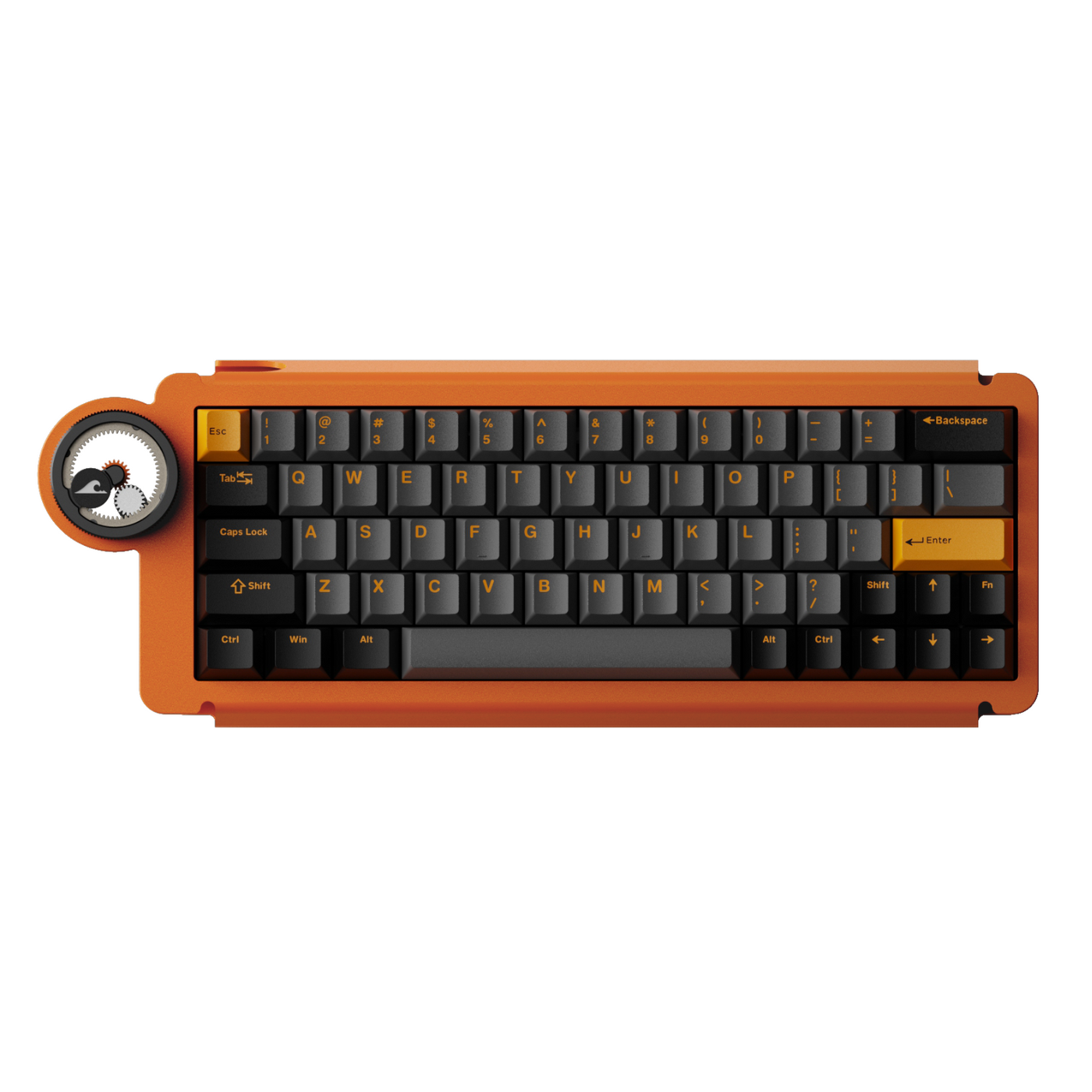 Angry Miao Dry Studio Ice Ring 63 Rt He Magnetic Switch 8k Wired Gaming Keyboard (Starburst Orange)