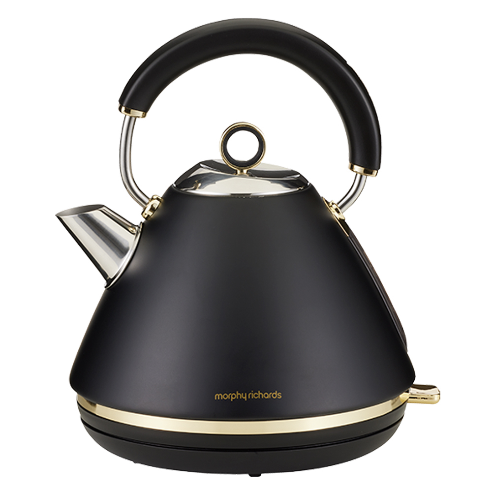 Morphy Richards Ascend 1.5L Electric Pyramid Kettle (Soft Gold/Black)