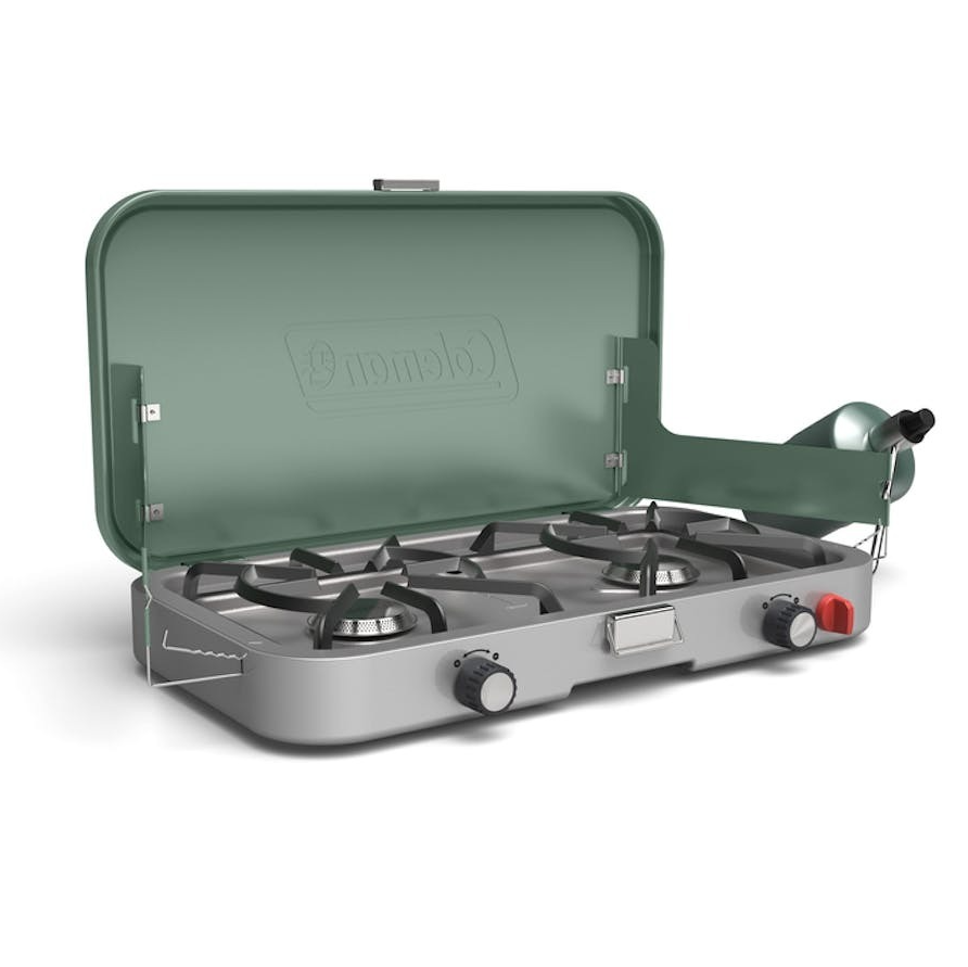 Coleman Cascade 3-in-1 Two Burner Camping Stove (Green)