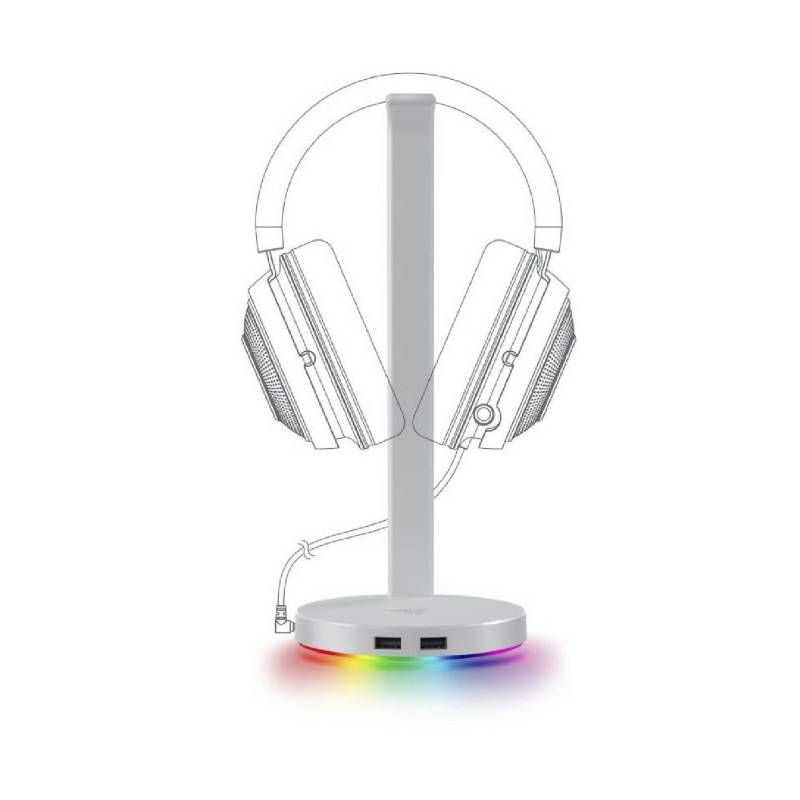 SOPORTE PARA AUDIFONO RAZER BASE STATION V2 CHROMA RGB MERCURY