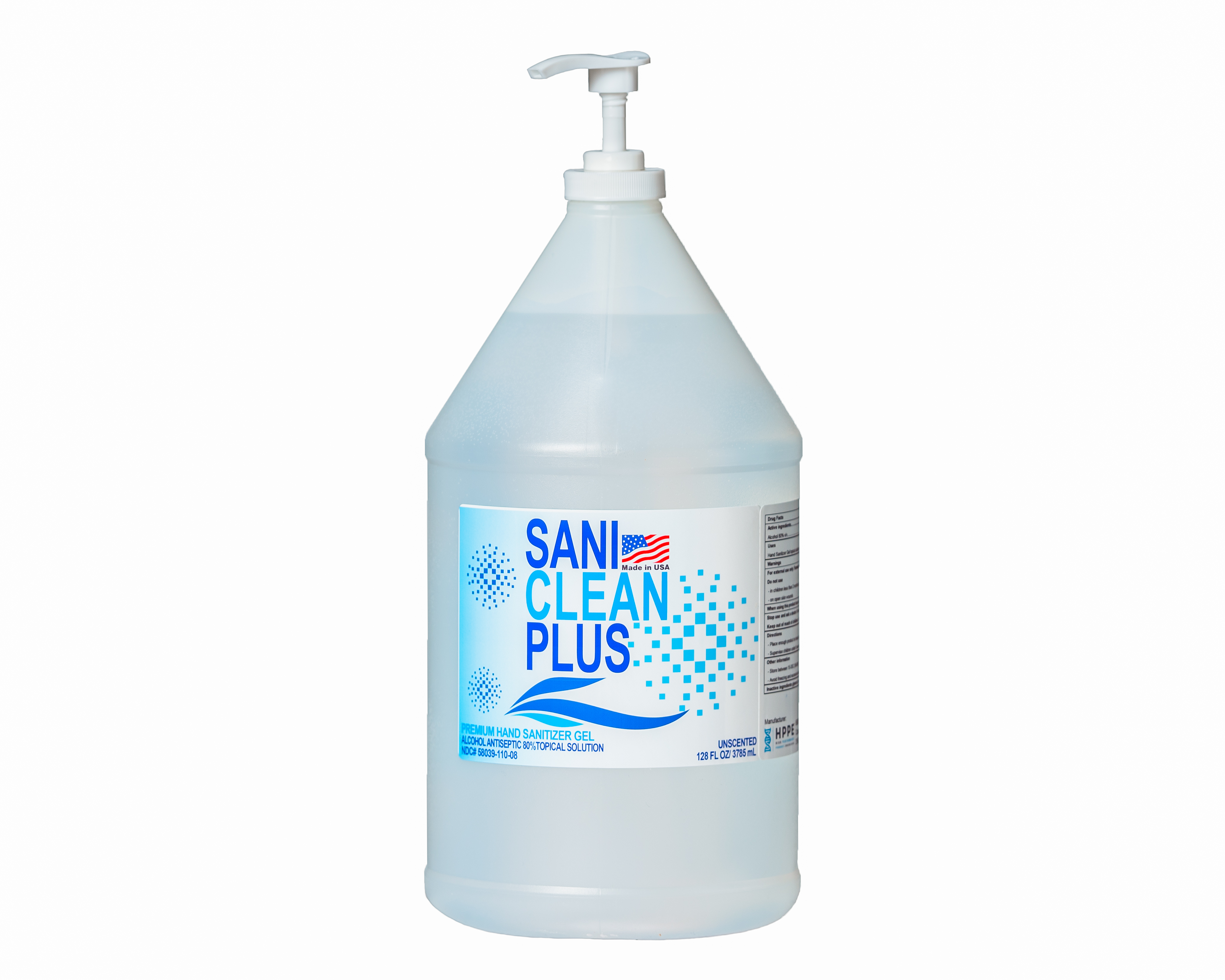 Hand Sanitizer 75% Isopropyl Alcohol Unscented Gel 1 Gallon ($28 Per Bottle) CASE of 2 Bottles With