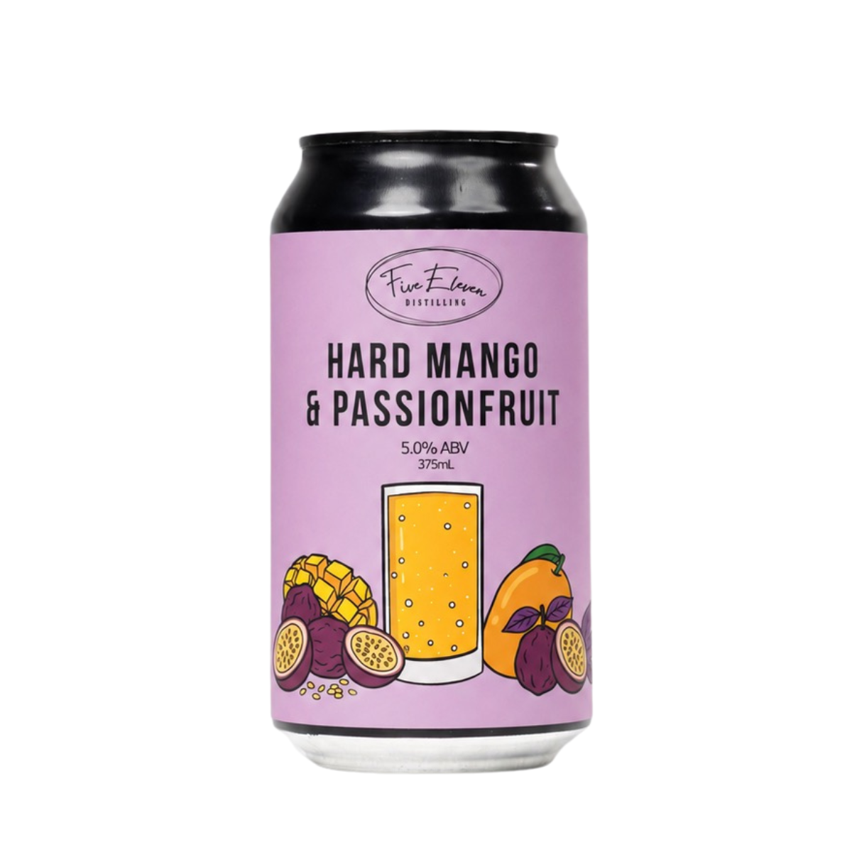 Five Eleven Distilling Hard Mango & Passionfruit 375ml Can 16 Pack