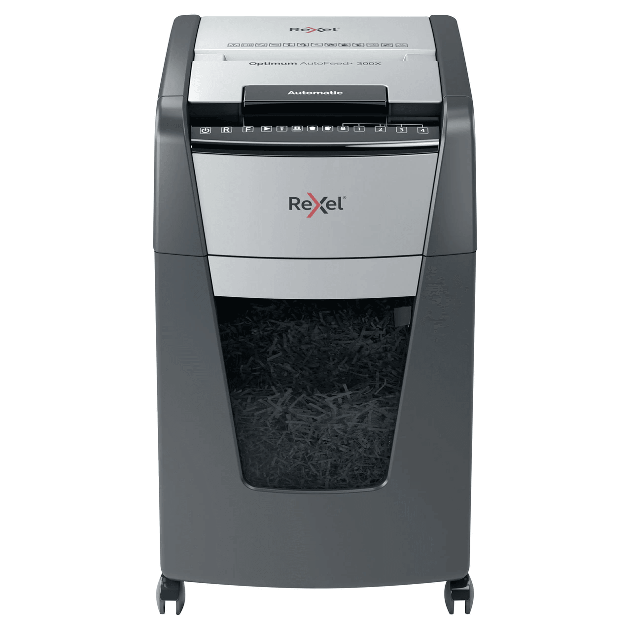 Rexel Optimum AutoFeed+ 300X Cross Cut Shredder Paper