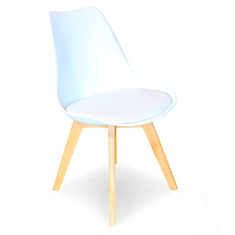 SILLA PRAVI URBAN HOME MODELO KASPI COJÍN BLANCO