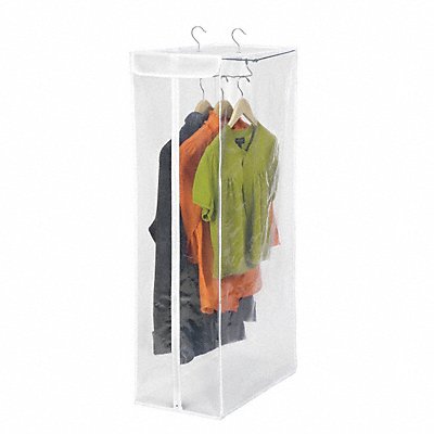 Plastic Zipper Garment Bag 42 L X 12 W Clear