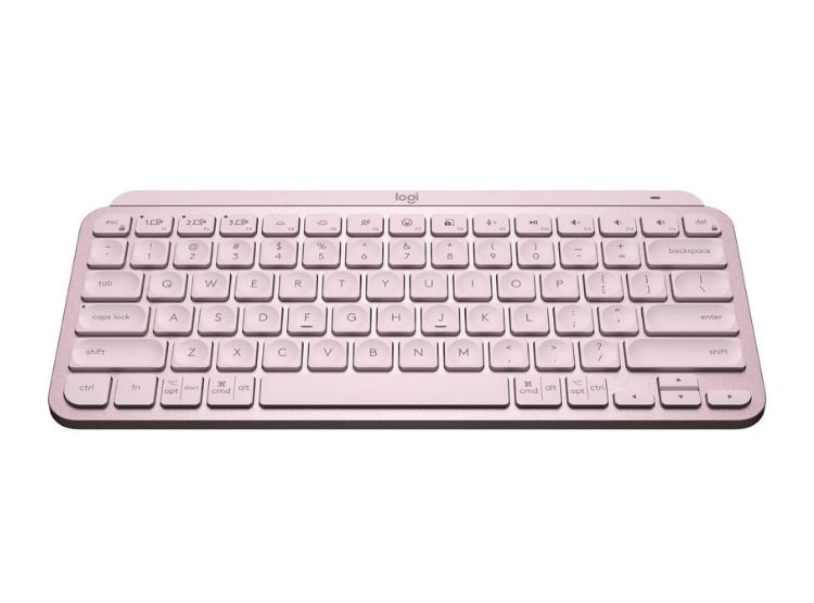 TECLADO ILUMINADO LOGITECH MX KEYS MINI MULTIDISPOSITIVO BT ROSADO