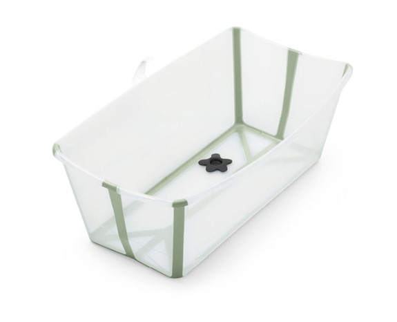 BAÑERA PLEGABLE FLEXI BATH TRANSPARENTE / VERDE