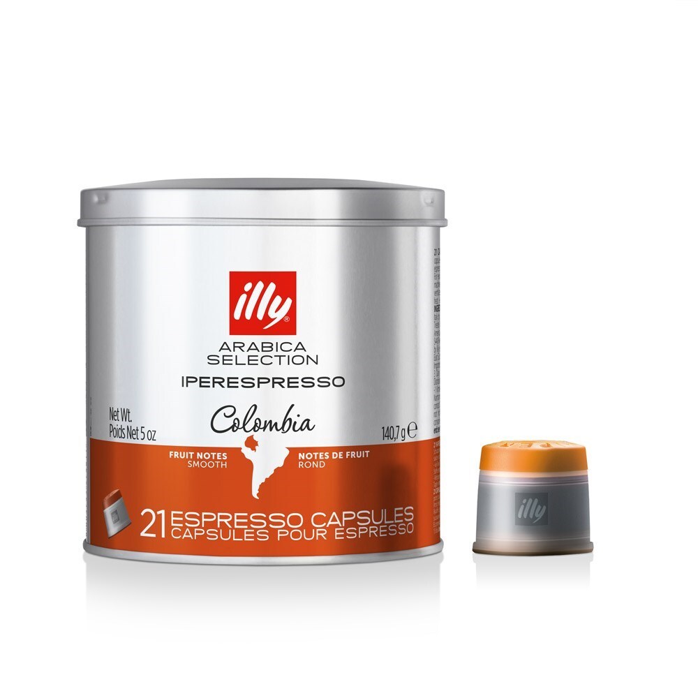 Illy 21-Pieces iperEspresso Coffee Capsules 140g (Colombia)