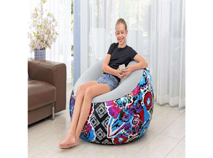 BESTWAY SILLÓN INFLABLE FLORAL 112X66CM