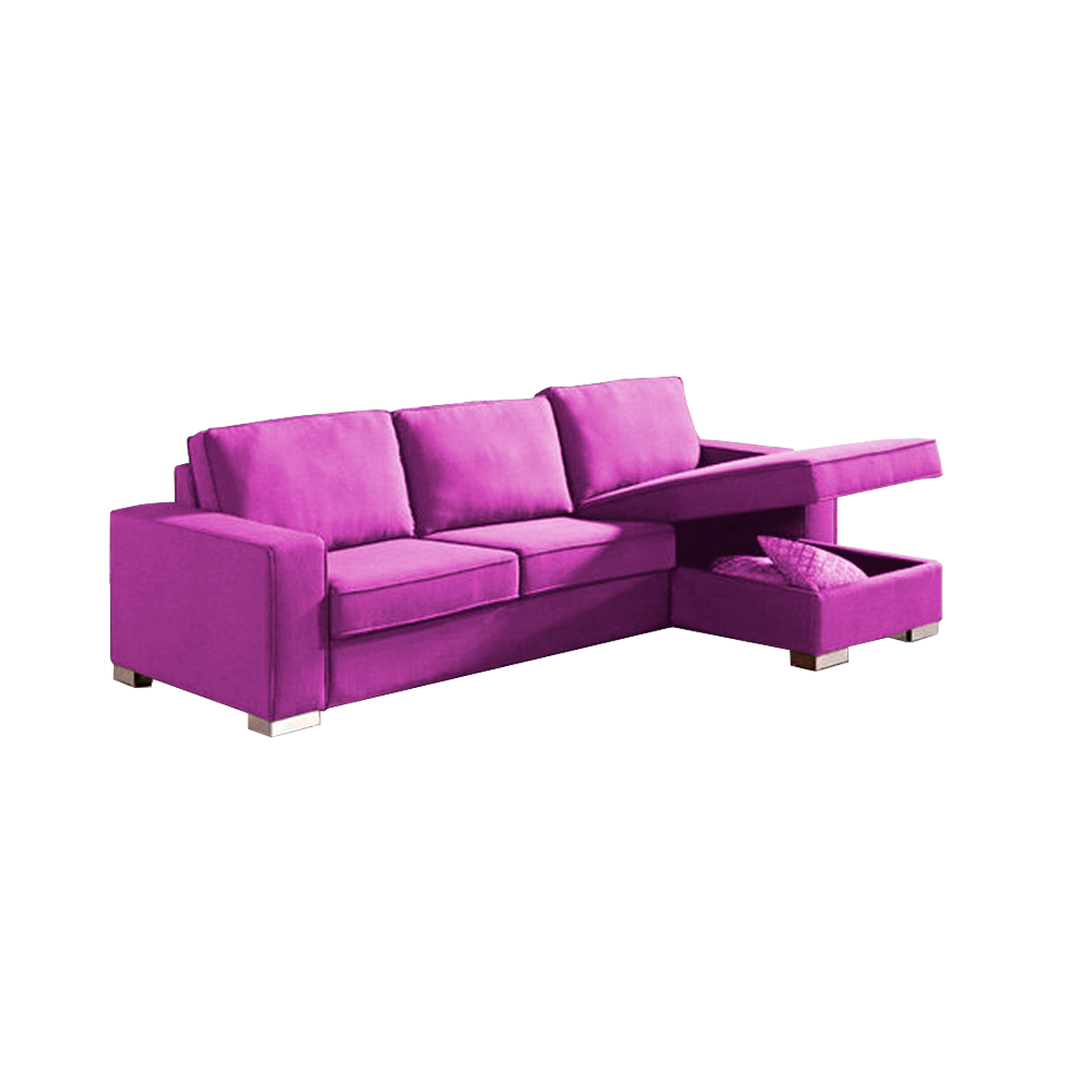 SECCIONAL HOME PREMIUM VIENA DERECHO BAUL VIOLETA