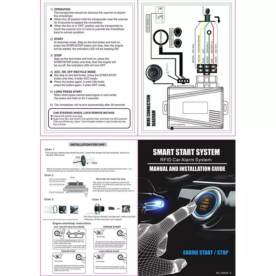 BOTON DE ENCENDIDO CON SENSOR RDF - UNIVERSAL