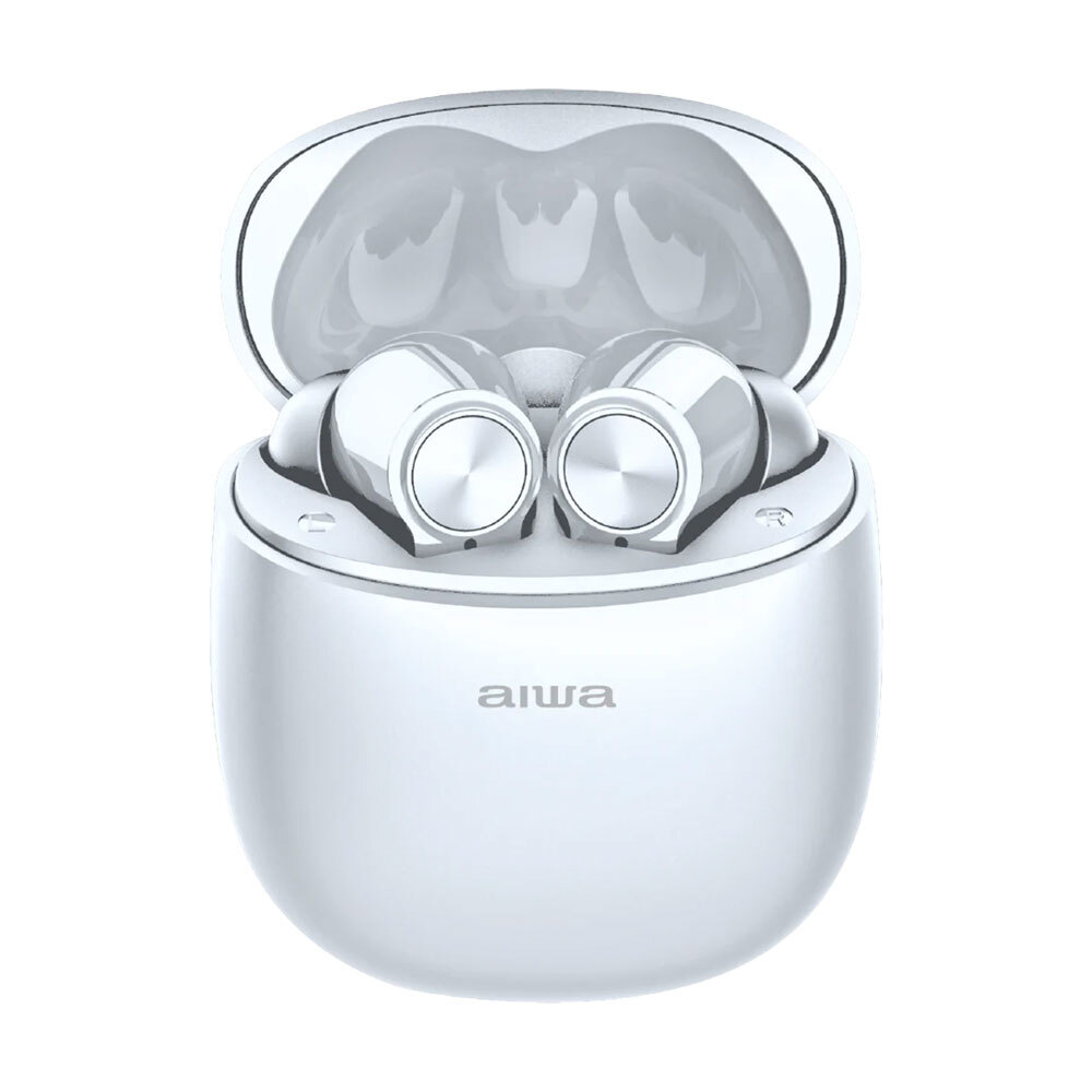 AIWA In-Ear Gelstem Bluetooth Earbuds (White)