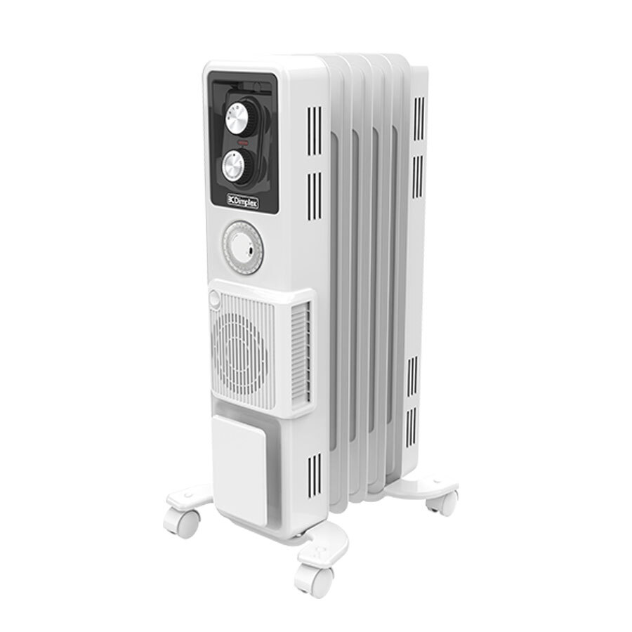 Dimplex Portable 1500W/63.5cm Warm Oil Column Heater with Timer & Turbo Fan White