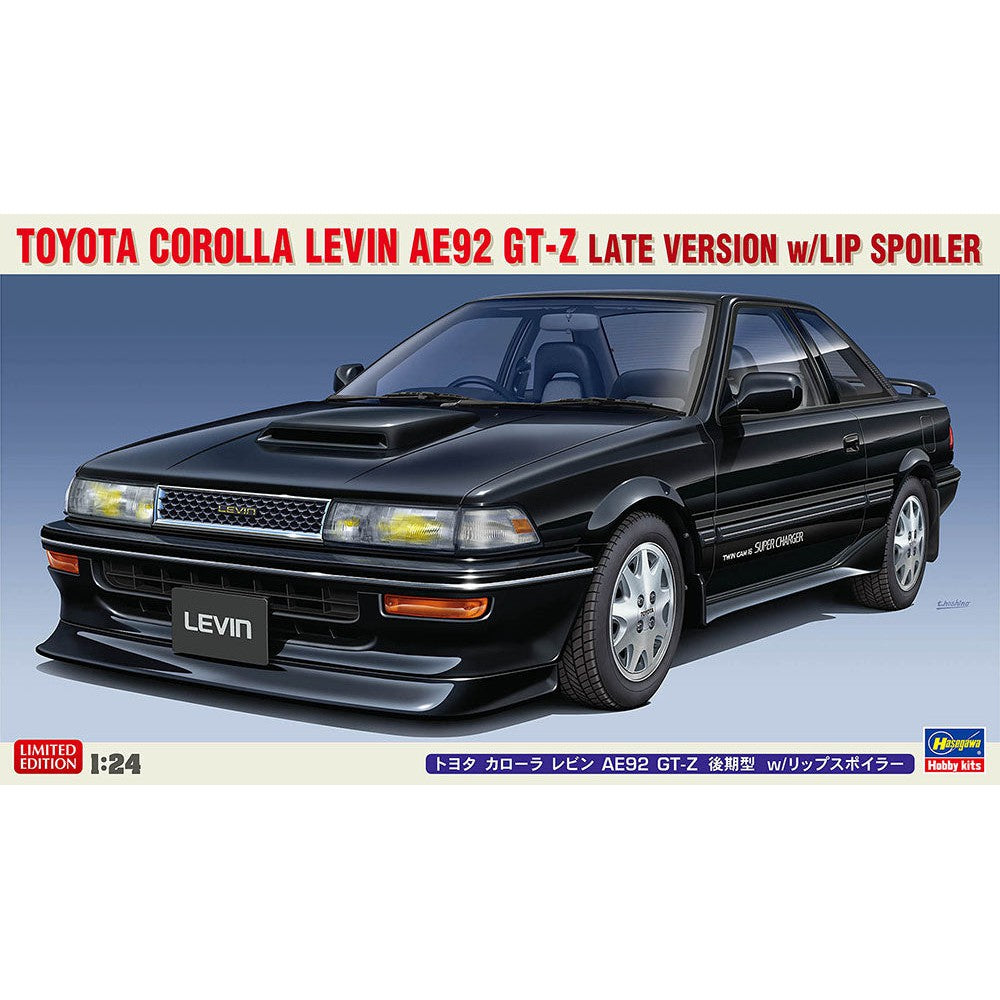 Hasegawa 1/24 Toyota Corolla Levin AE92 GT-Z Late Version with Lip Spoiler