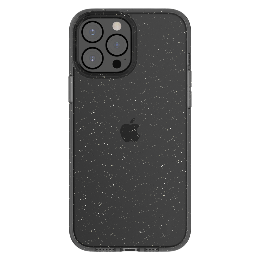 Ugly Rubber iPhone 13 Pro Vogue Glitter Infused Armor Case (Black)