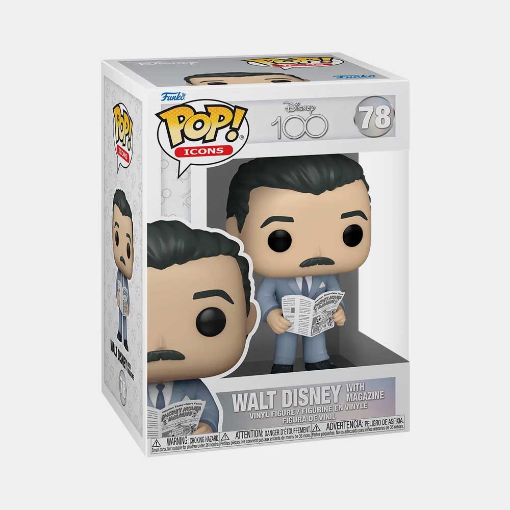 FUNKO POP! ICONS: DISNEY 100 - WALT DISNEY WITH MAGAZINE