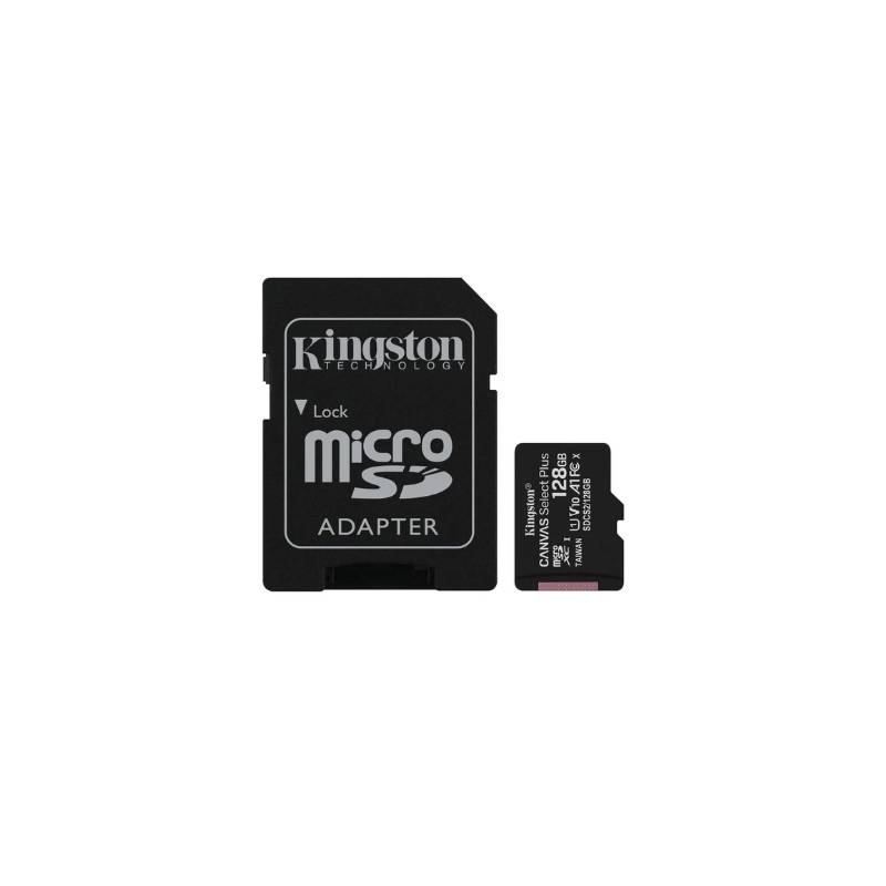 MEMORIA MICRO SD KINGSTON 128GB CANVAS SELECT PLUS CLASE 10