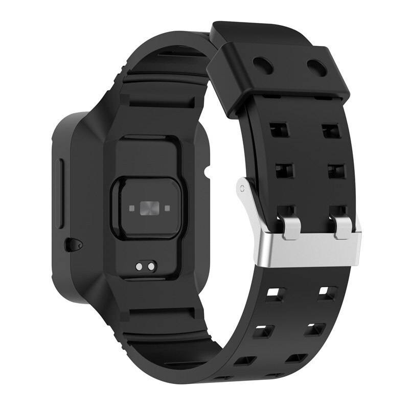 CORREA + CASE ARMOR PARA XIAOMI MI WATCH LITE 1 / 2 - NEGRO