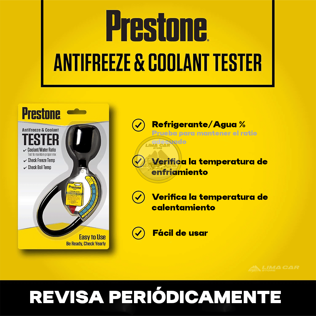 TESTER PROBADOR REFRIGERANTE ANTICONGELANTE MEDIDOR PRESTONE