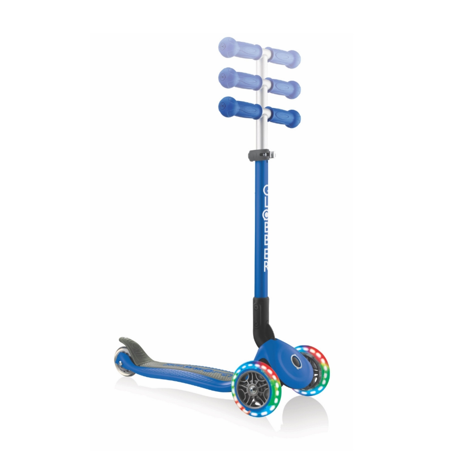 SCOOTER GLOBBER PRIMO PLEGABLE LED AZUL