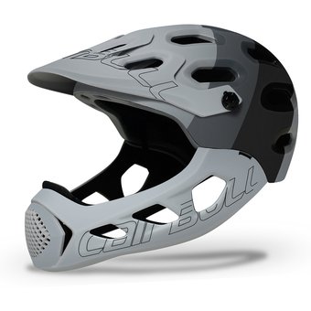 CASCO CAIRBULL CON MANDIBULA DESMONTABLE ALLCROSS PLOMO