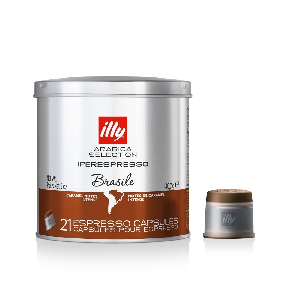 Illy 21-Pieces iper Espresso Coffee Capsules 140g (Brazil)