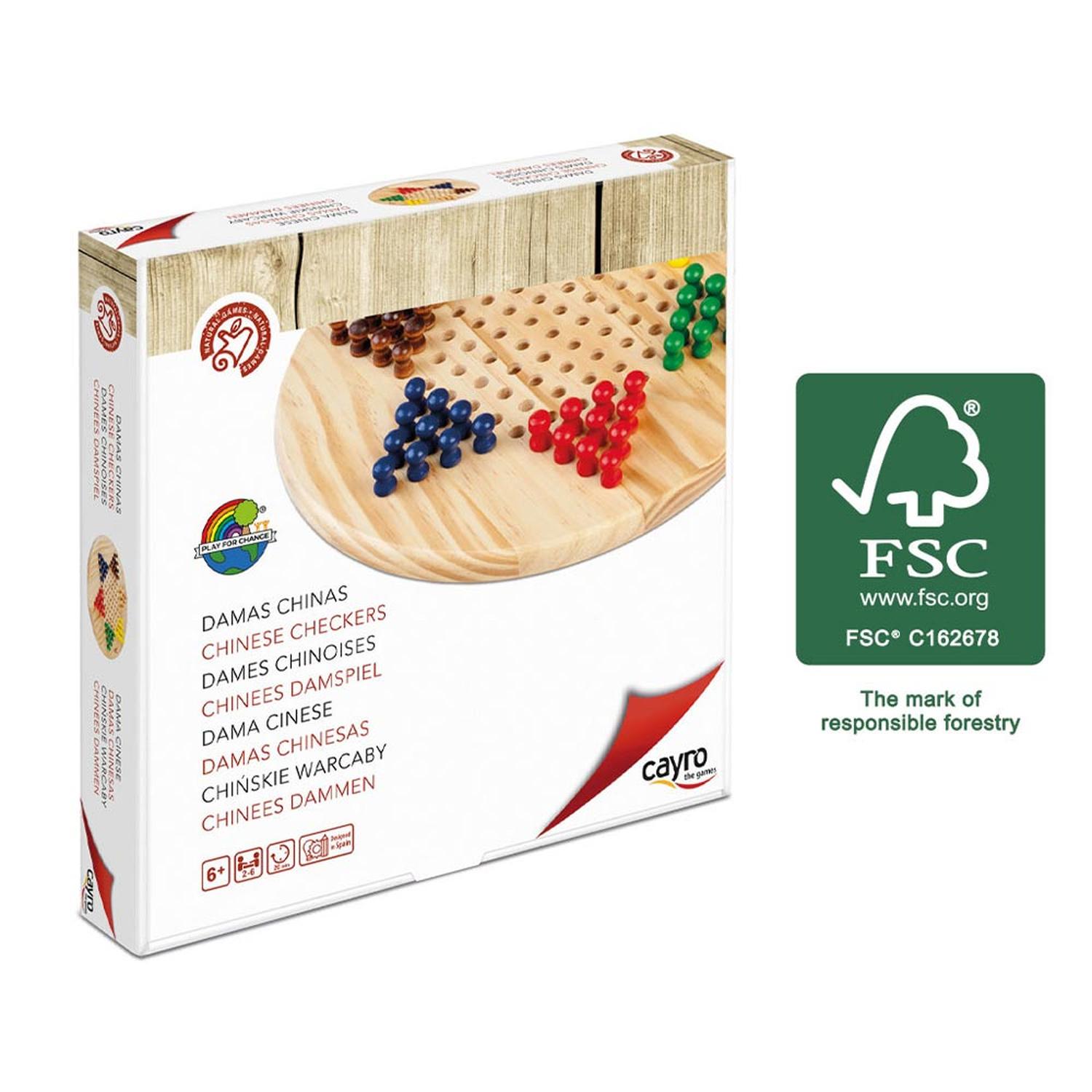 CAYRO JUEGO DAMAS CHINAS DE MADERA FSC