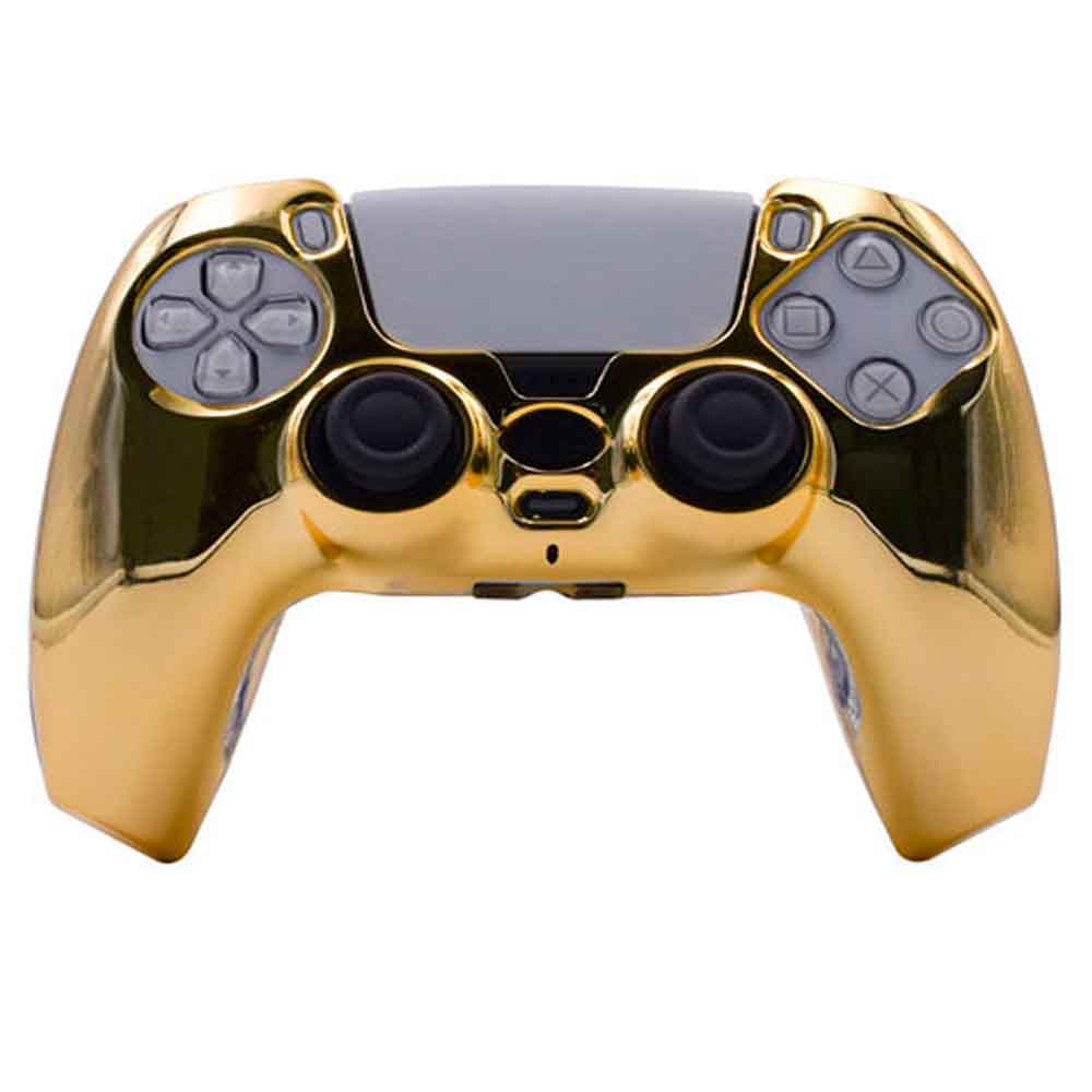 CASE PARA MANDO PS5 DUALSENSE PROTECTOR RÍGIDO ORO DORADO