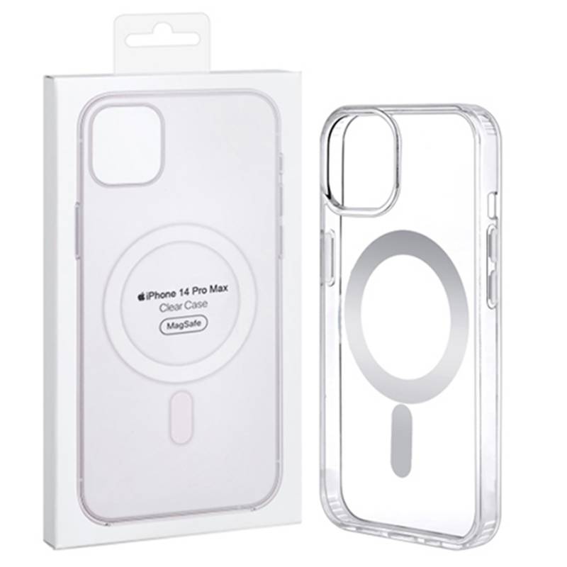 CASE MAGSAFE PARA IPHONE 14 PLUS TRANSPARENTE