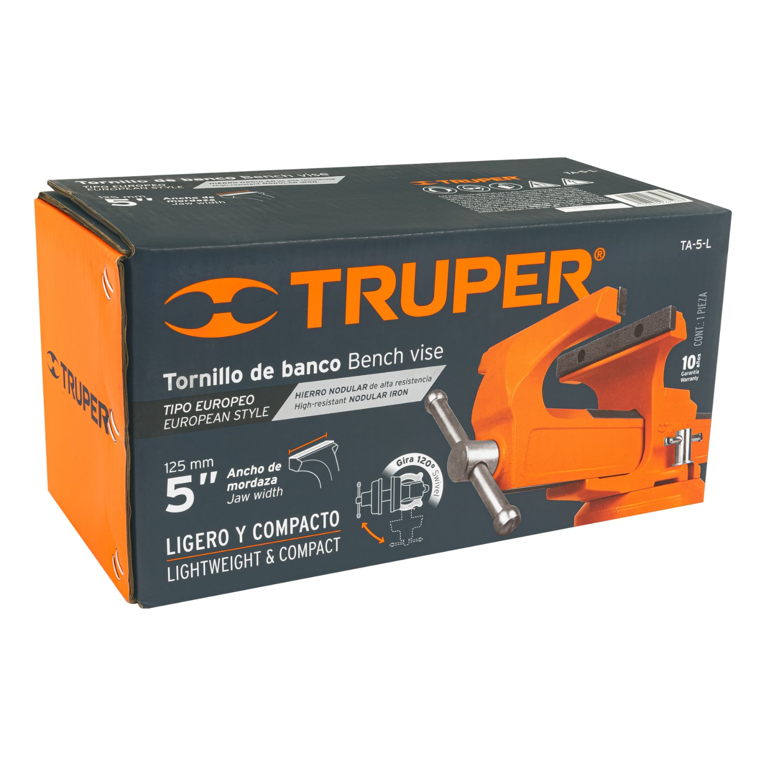 TORNILLO DE BANCO TIPO EUROPEO 5' TRUPER