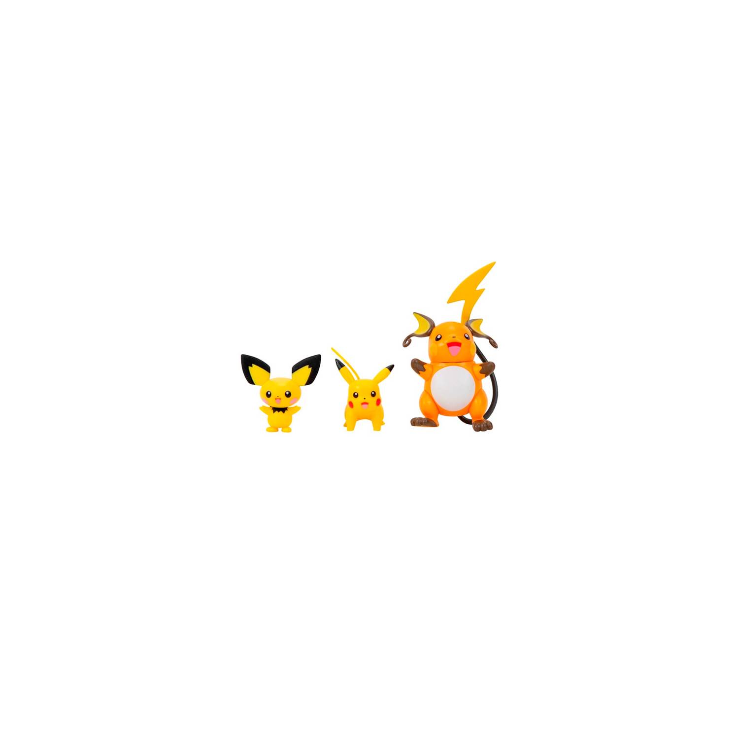 MULTIPACK EVOLUCION X3 FIGURAS POKEMON RAICHU