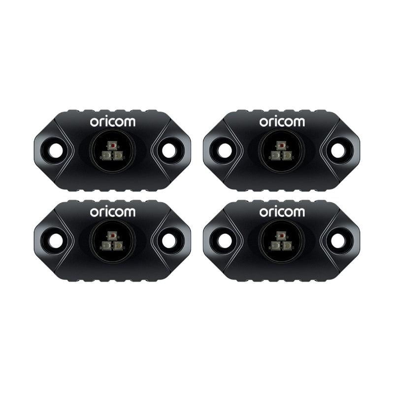 Oricom RKLBT4RGB LED Rock Light RGB Custom Colour [Four Pack]