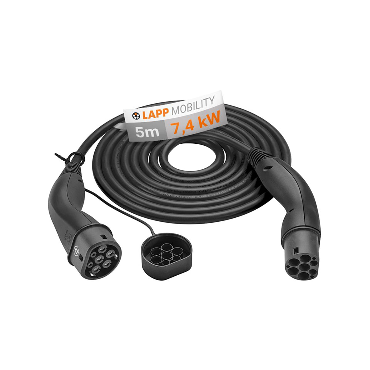 LAPP EV Helix Charge Cable Type 2 (7.4kW) - 5m - Black