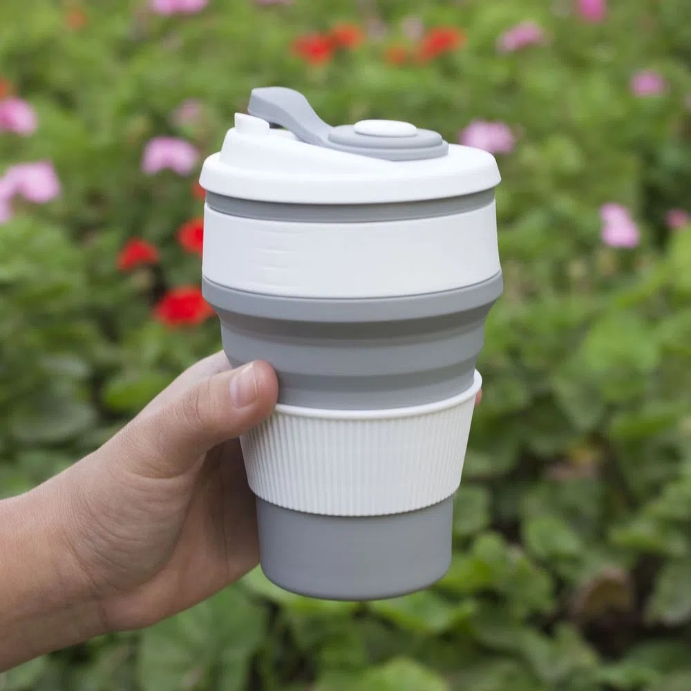VASO PLEGABLE DE SILICONA