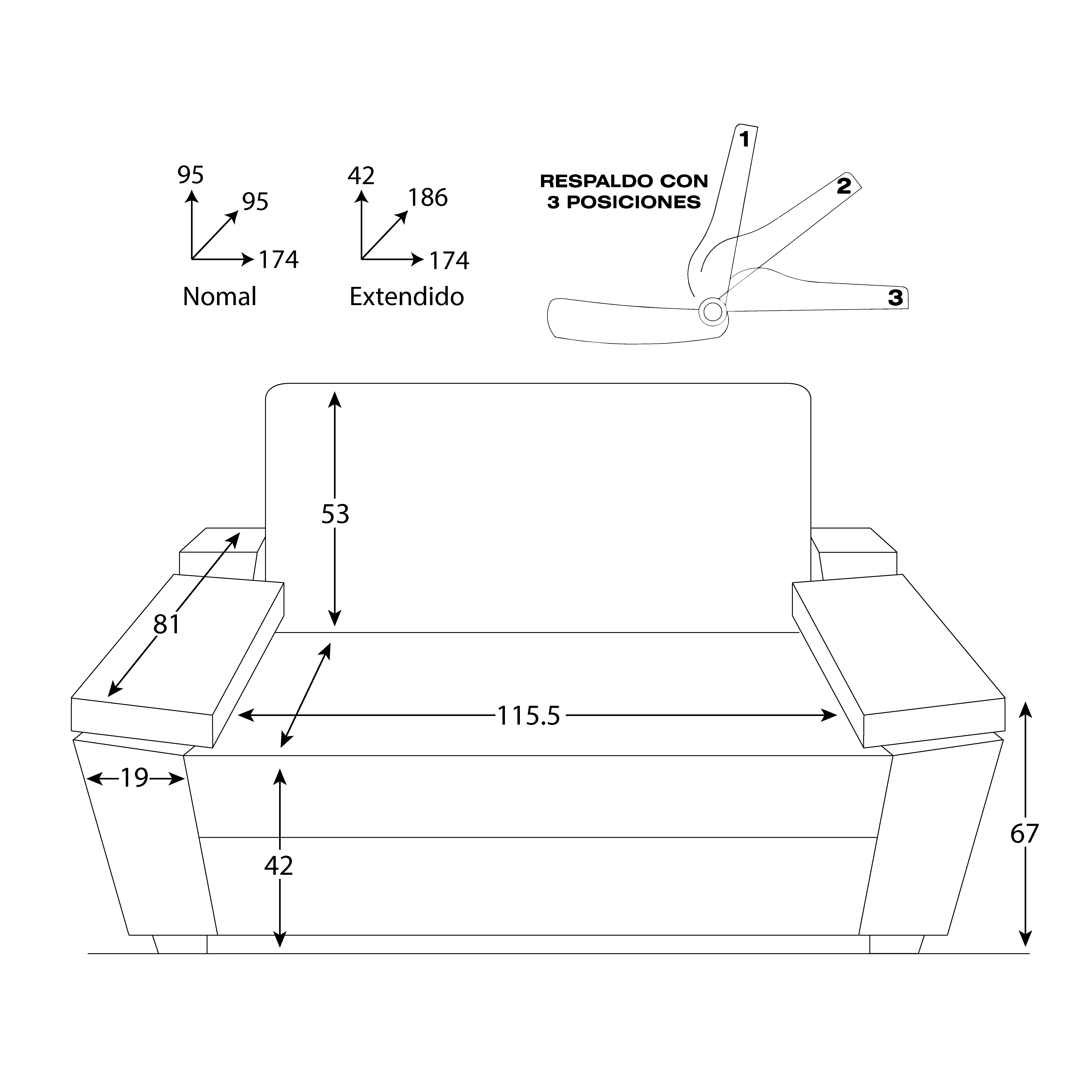 SOFA CAMA BARAKA HOME BALTIMORE 2 PLZ