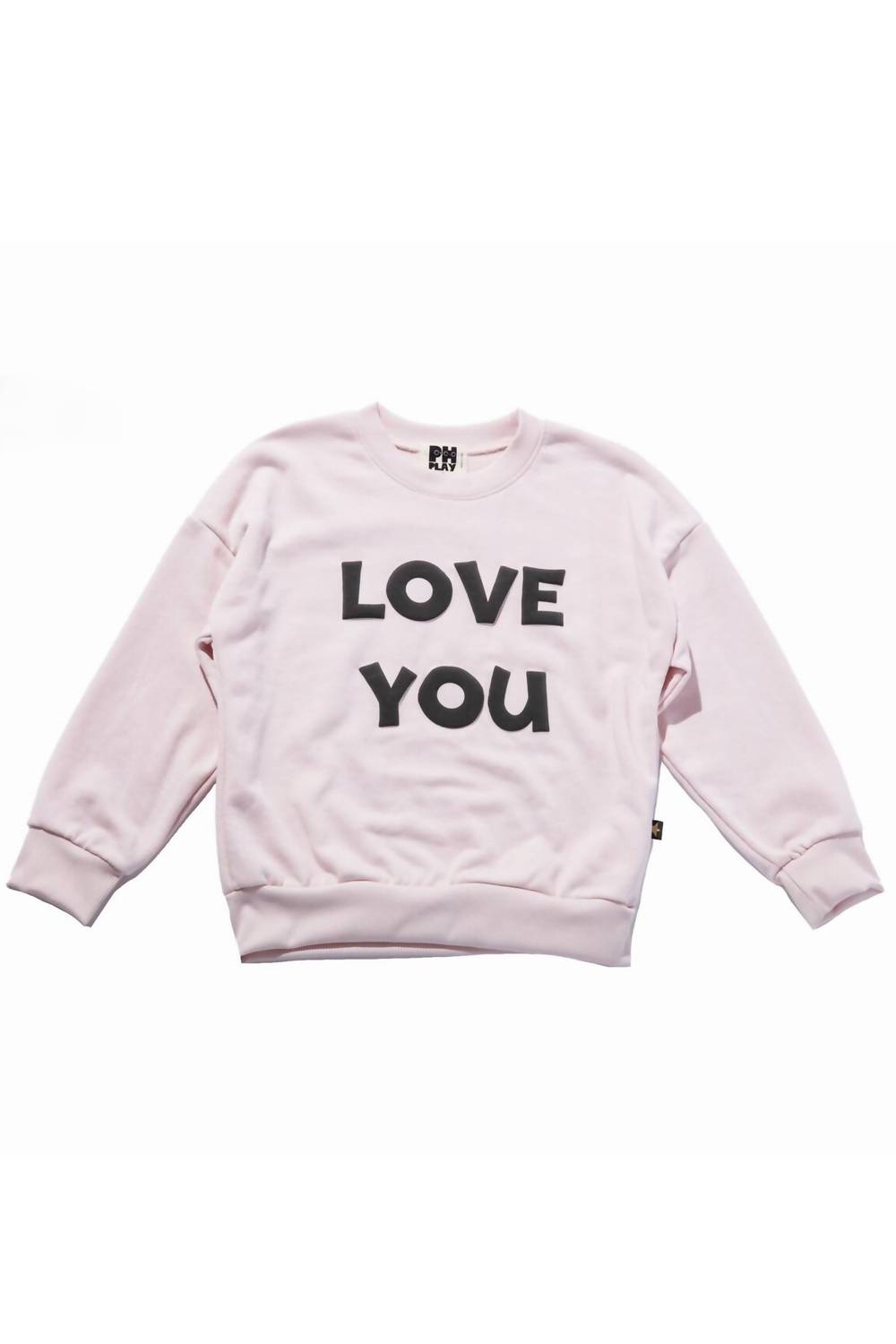 Petite Hailey Girls&apos; Love You Sweatshirt In Pink