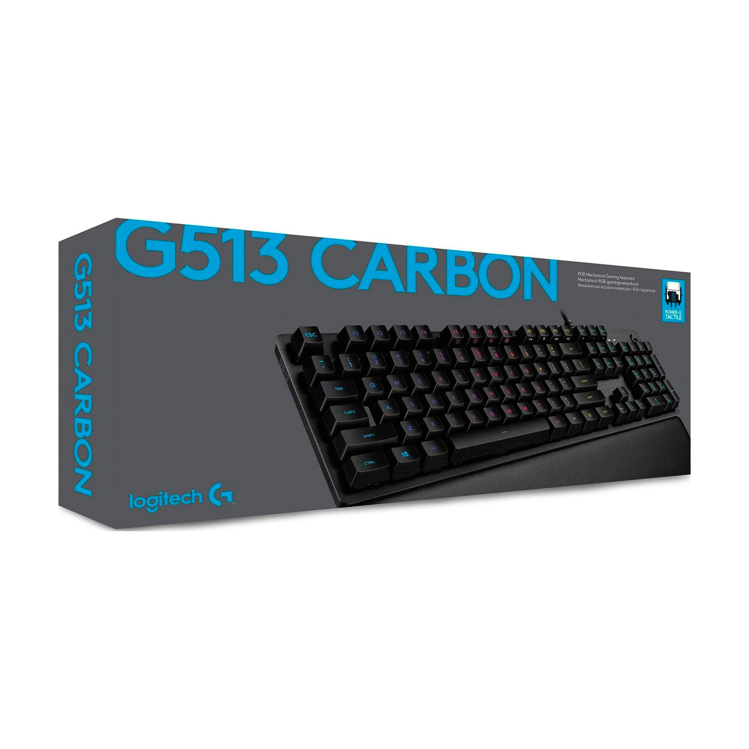 TECLADO GAMER LOGITECH G513 CARBON LIGHTSYNC GAMING RGB BLACK