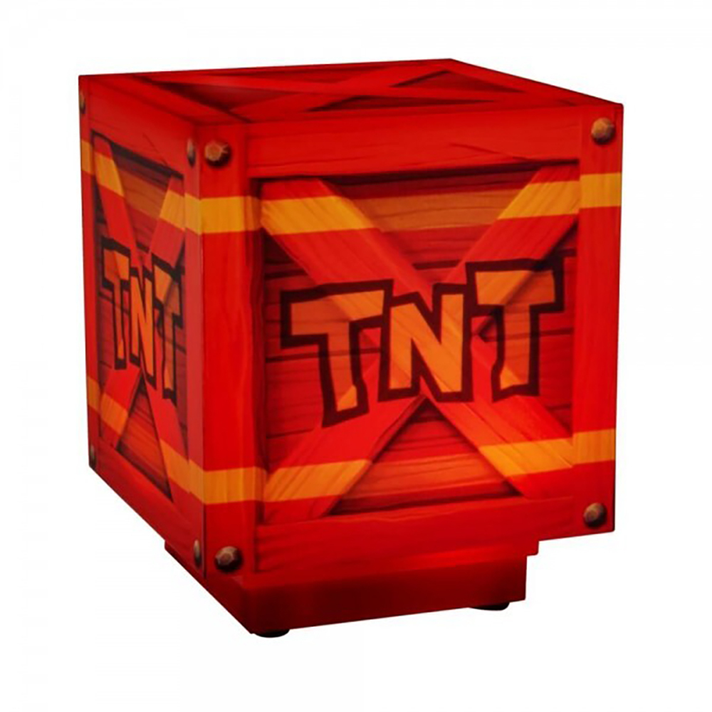 Paladone 10cm Crash Bandicoot Themed Tnt Light Kids Desk Lamp Decor
