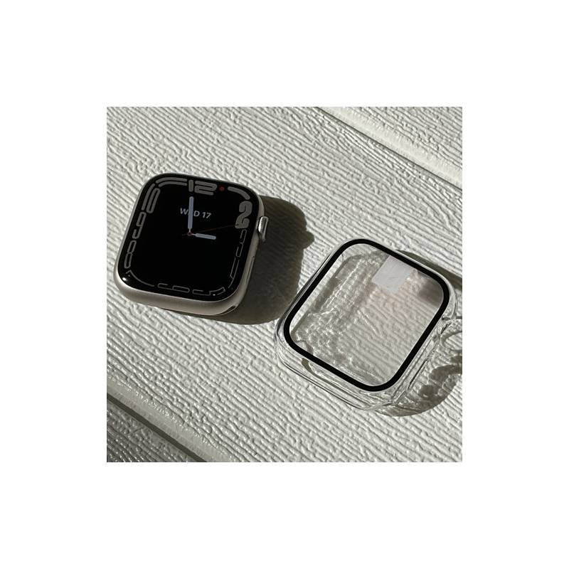 CASE FUNDA 360 PARA APPLE WATCH 45MM - CLEAR