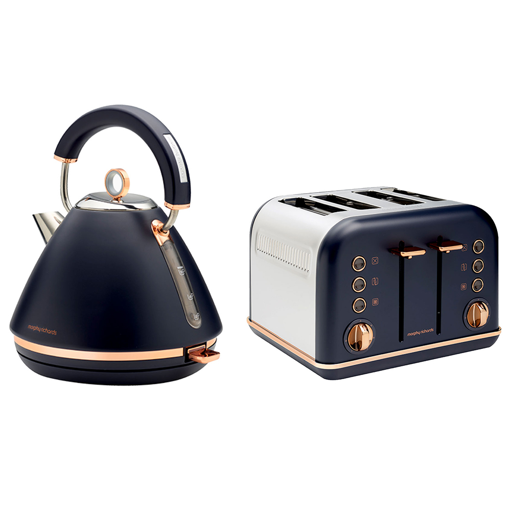 MORPHY RICHARDS Morphy Richards 1.5L Accents Rose Gold Kettle & 4 Slice