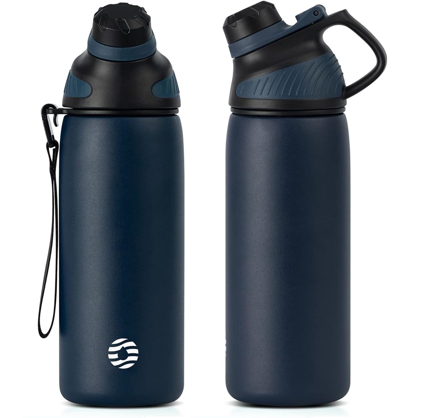 FJBOTTLE - BOTELLA DE AGUA DEPORTIVA CON AISLAMIENTO Y TAPA MAGNÉTICA 800ML - AZUL