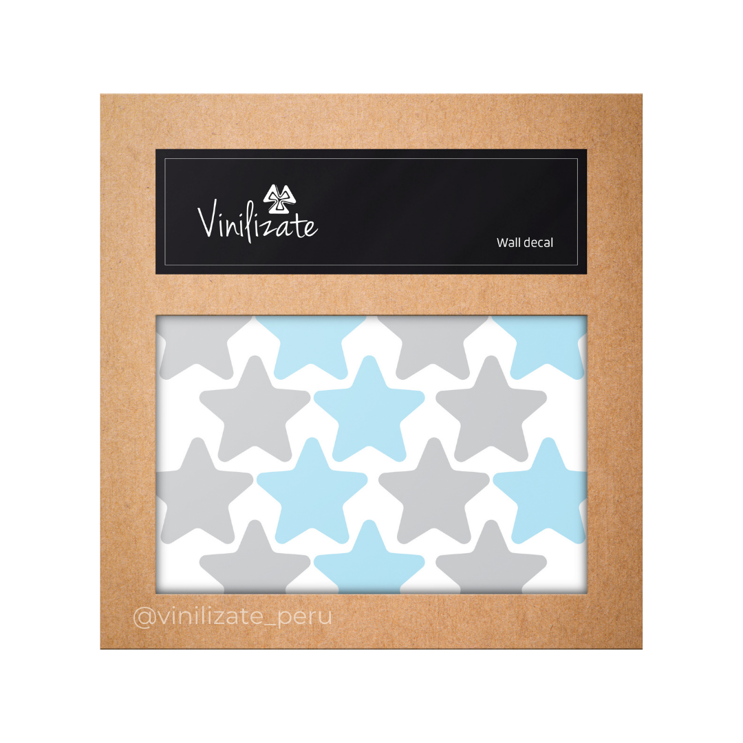 VINILOS DECORATIVOS VINILIZATE CLASIC STARS MUTICOLOR