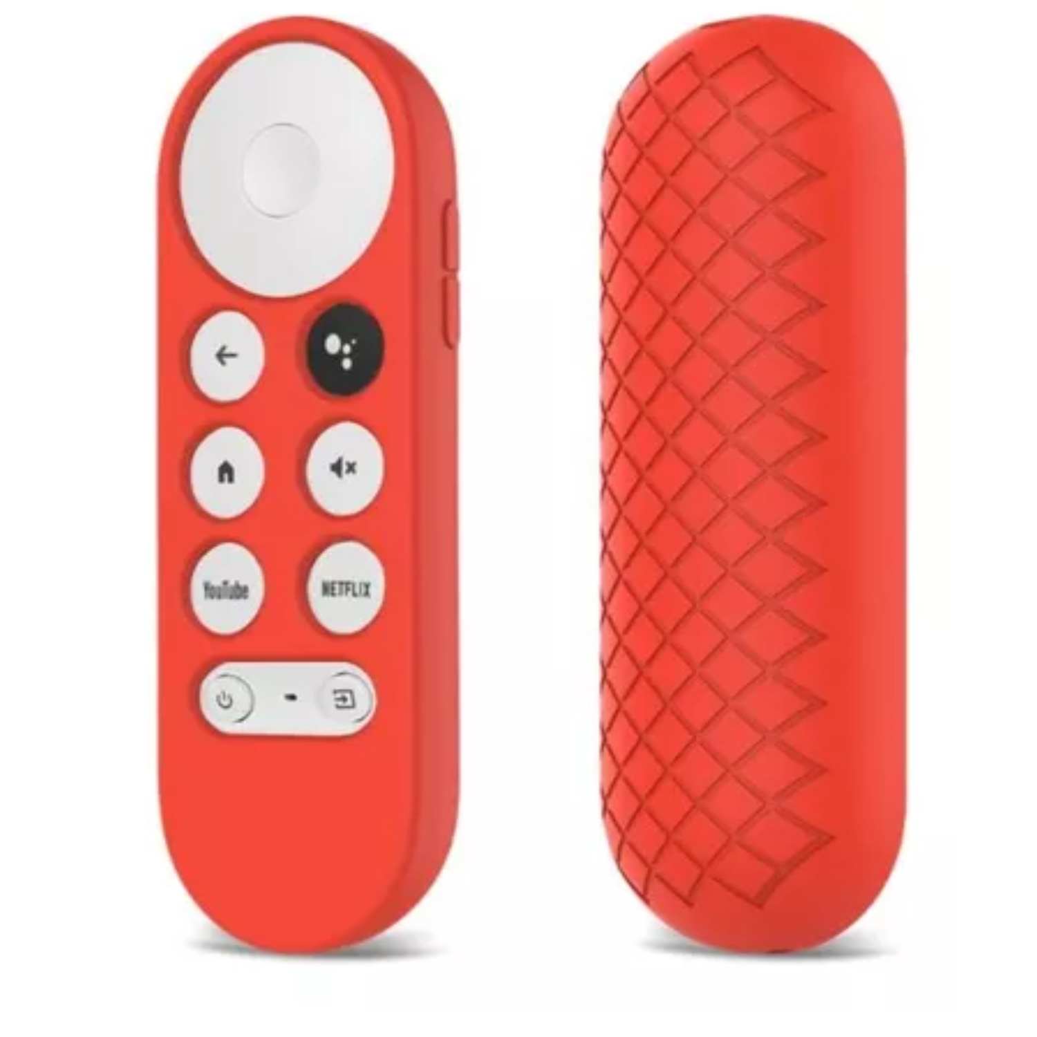 FUNDA PROTECTOR SILICONA CONTROL CHROMECAST 4 GOOGLE TV / ROJO