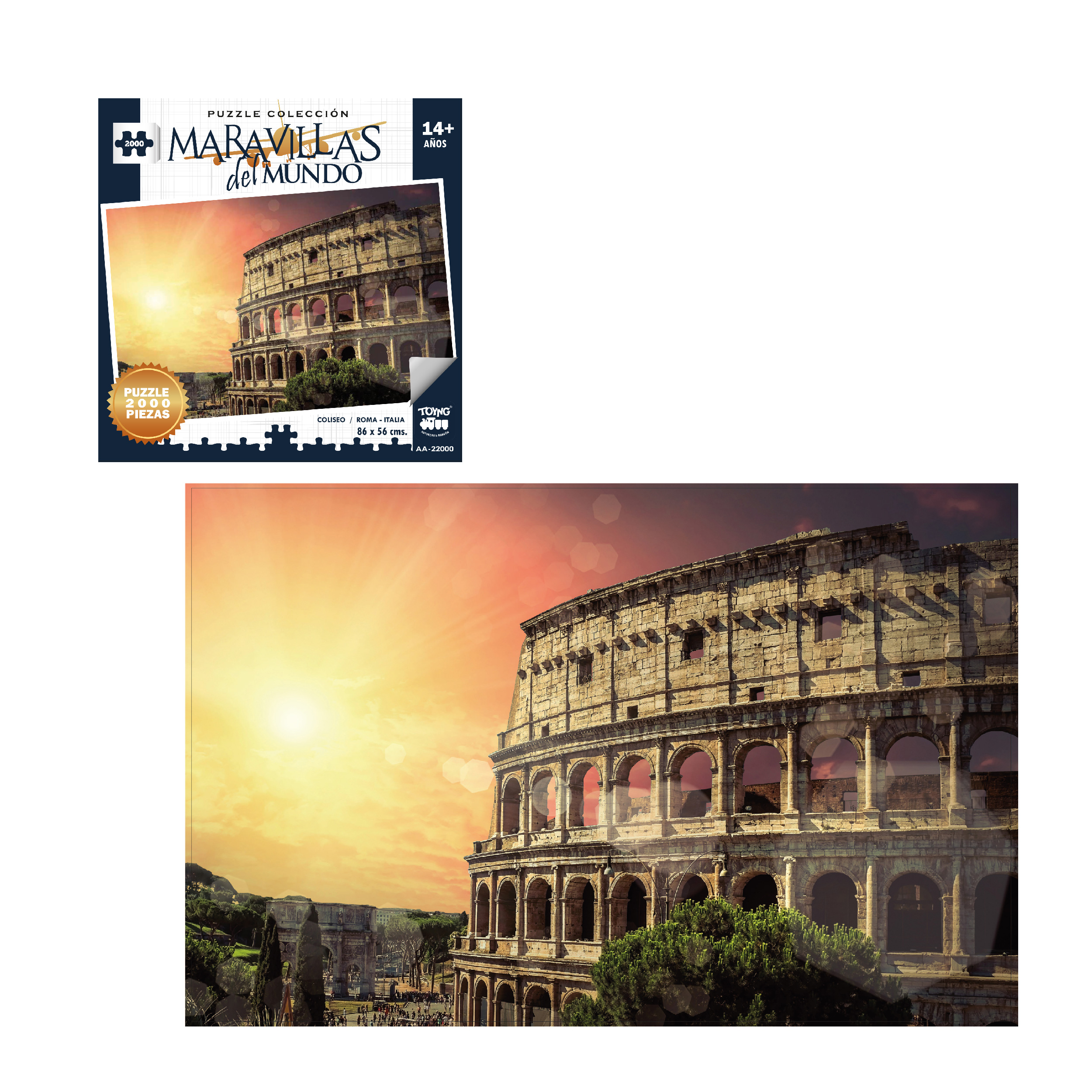 PUZZLE 2000 PIEZAS COLISEO ROMANO