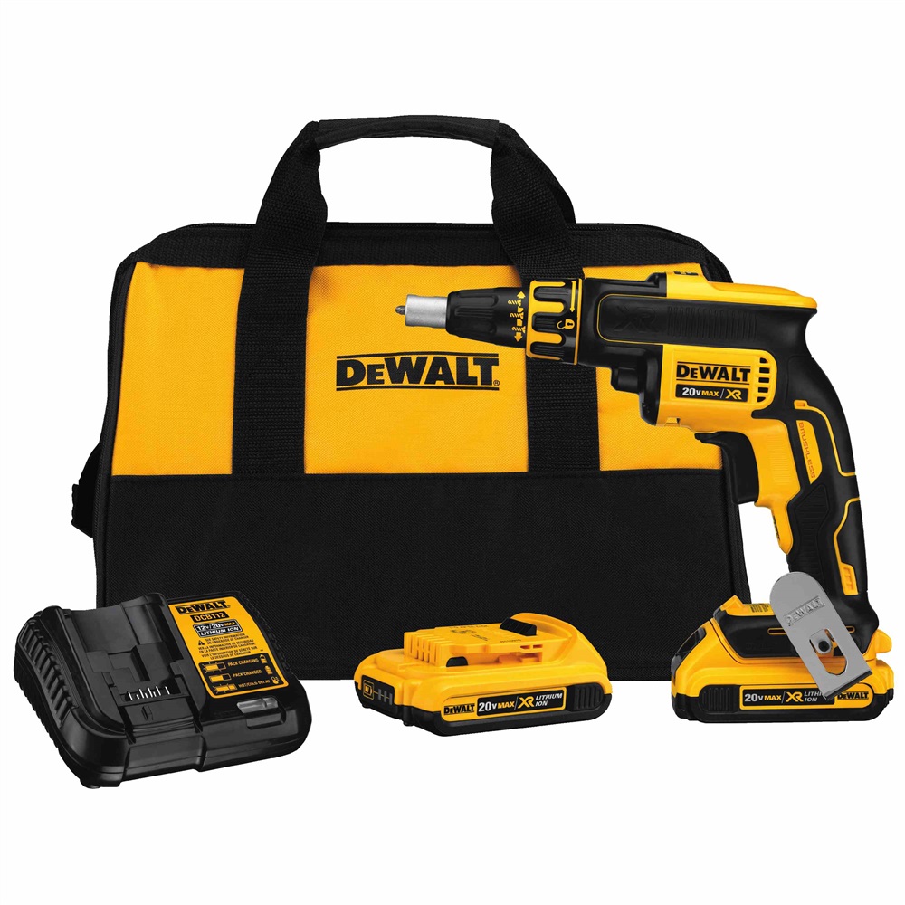 ATORNILLADOR DRYWALL 1/4' 20V XR DEWALT DCF620D2 2 X 2.0 AH