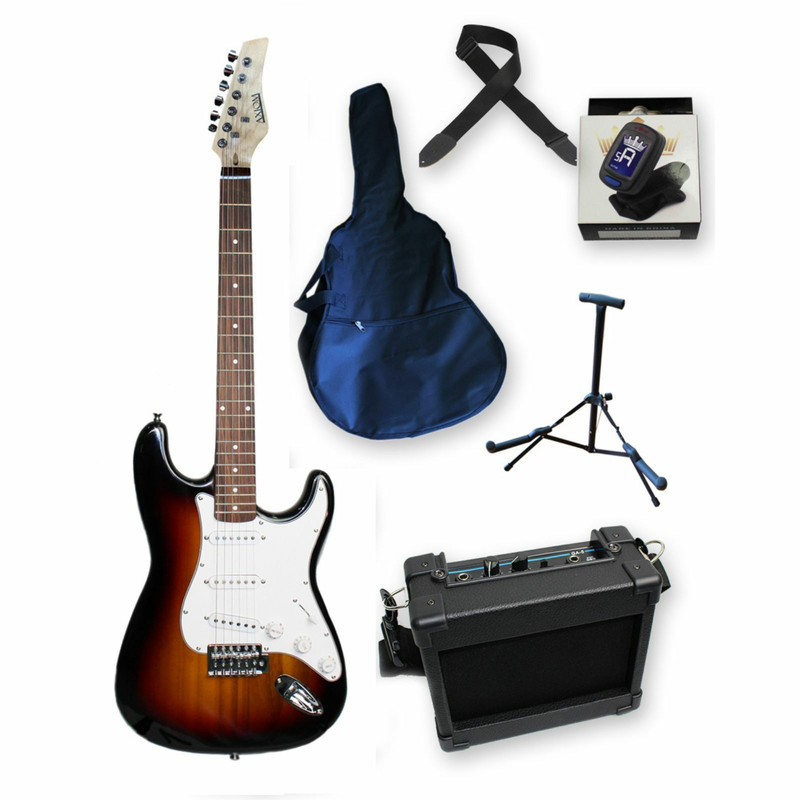AXIOM Discovery Beginner Electric Guitar Starter Kit (Sunburst)